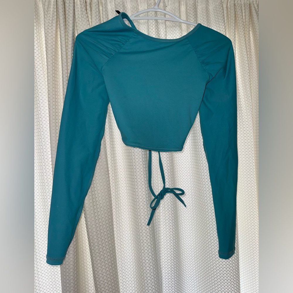 Teal Long Sleeve Women's Top